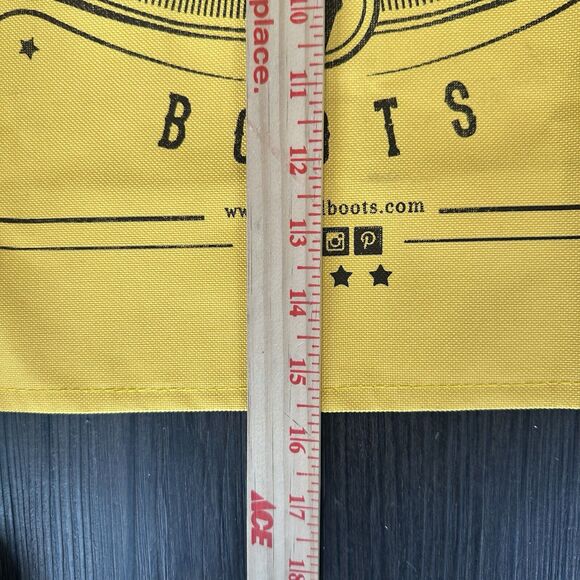 Corral Boots Tote Bag With Handle Canvas Yellow And Brown Western Country Shop - Picture 6 of 7